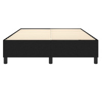Produktbild för Boxspring-sängram svart 140x190 cm tyg