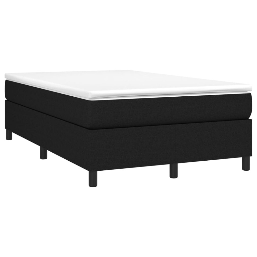 Produktbild för Boxspring-sängram svart 120x200 cm tyg