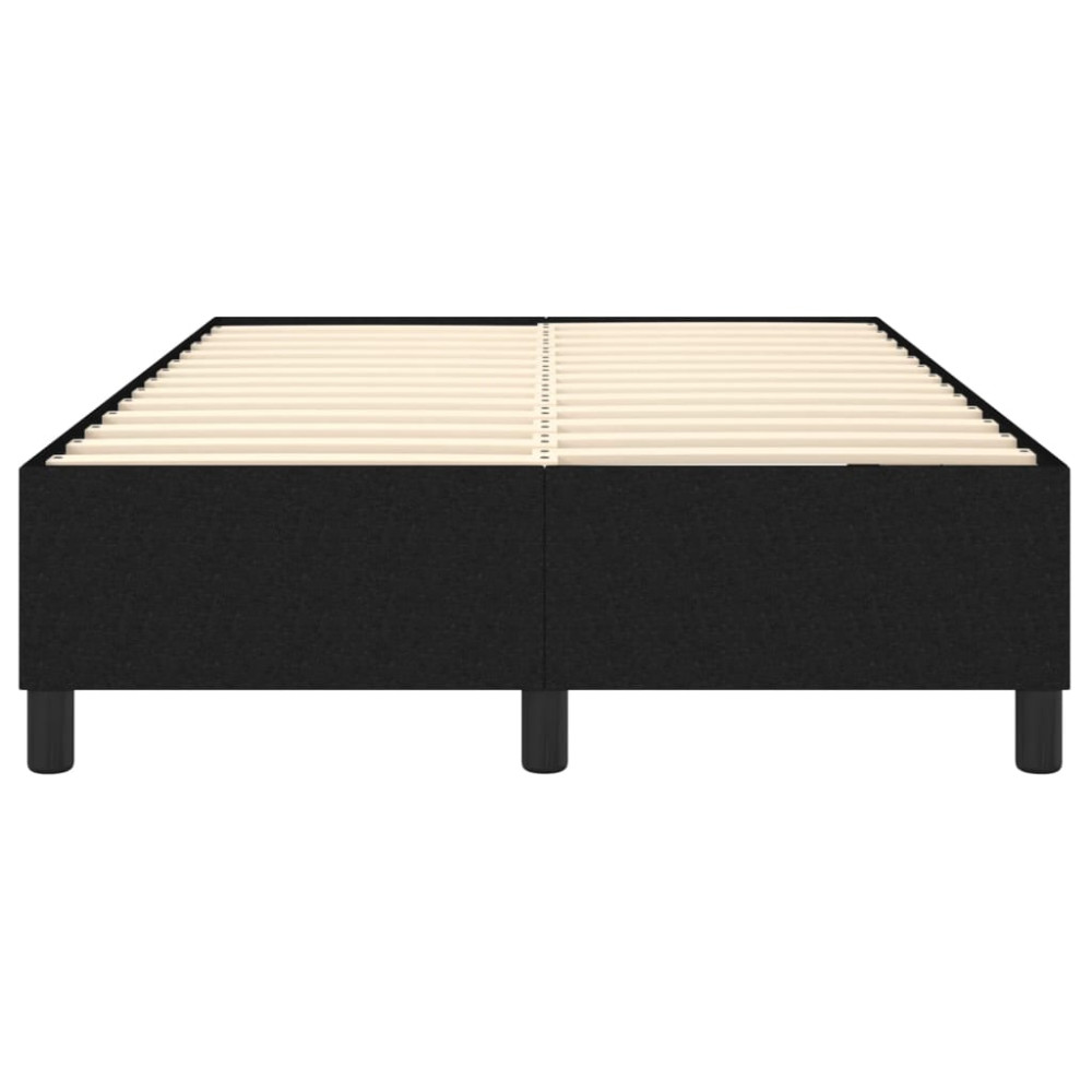 Produktbild för Boxspring-sängram svart 120x200 cm tyg