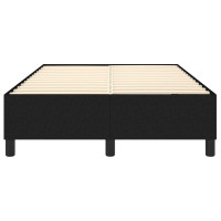 Produktbild för Boxspring-sängram svart 120x200 cm tyg