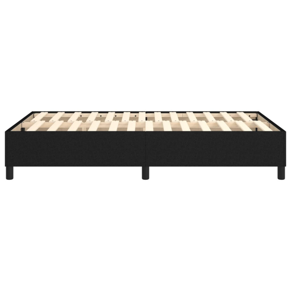 Produktbild för Boxspring-sängram svart 120x200 cm tyg
