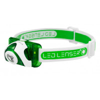 Led Lenser Zweibrüder SEO 3 Grön Pannbandsficklampa LED