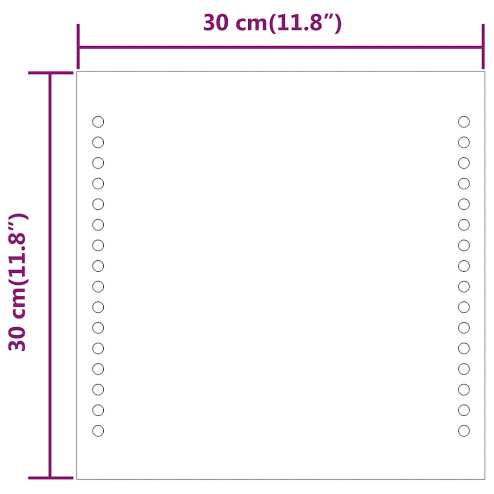 Produktbild för Badrumsspegel LED 30x30 cm