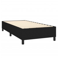 Produktbild för Boxspring-sängram svart 90x200 cm tyg