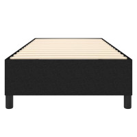 Produktbild för Boxspring-sängram svart 90x200 cm tyg