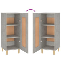 Miniatyr av produktbild för Skåp betonggrå 34,5x34x90 cm konstruerat trä