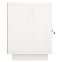 Miniatyr av produktbild för Sängbord vit 40x34x45 cm massivt furuträ