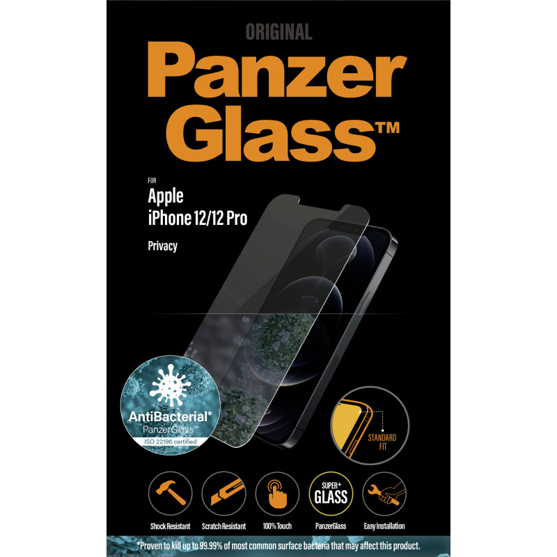 Produktbild för PanzerGlass P2708 skärm- och baksidesskydd till mobiltelefon Genomskinligt skärmskydd Apple 1 styck
