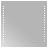 Produktbild för Badrumsspegel LED 40x40 cm