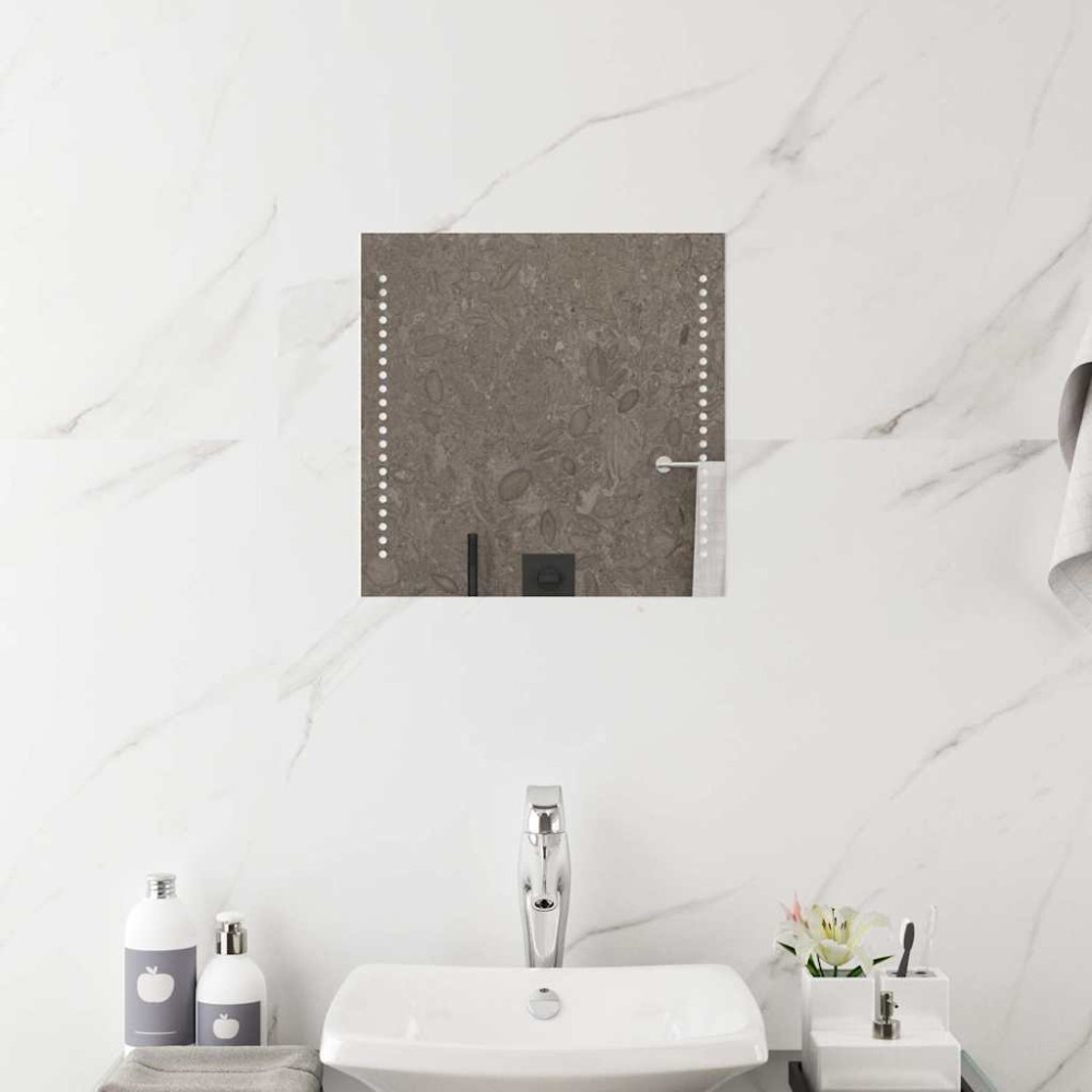 Produktbild för Badrumsspegel LED 40x40 cm