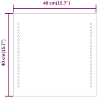 Produktbild för Badrumsspegel LED 40x40 cm