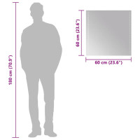 Produktbild för Badrumsspegel LED 60x60 cm