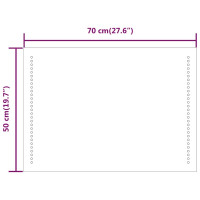 Produktbild för Badrumsspegel LED 70x50 cm
