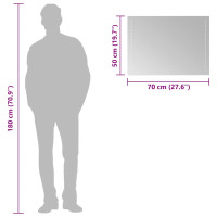 Produktbild för Badrumsspegel LED 70x50 cm