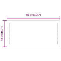 Produktbild för Badrumsspegel LED 80x40 cm