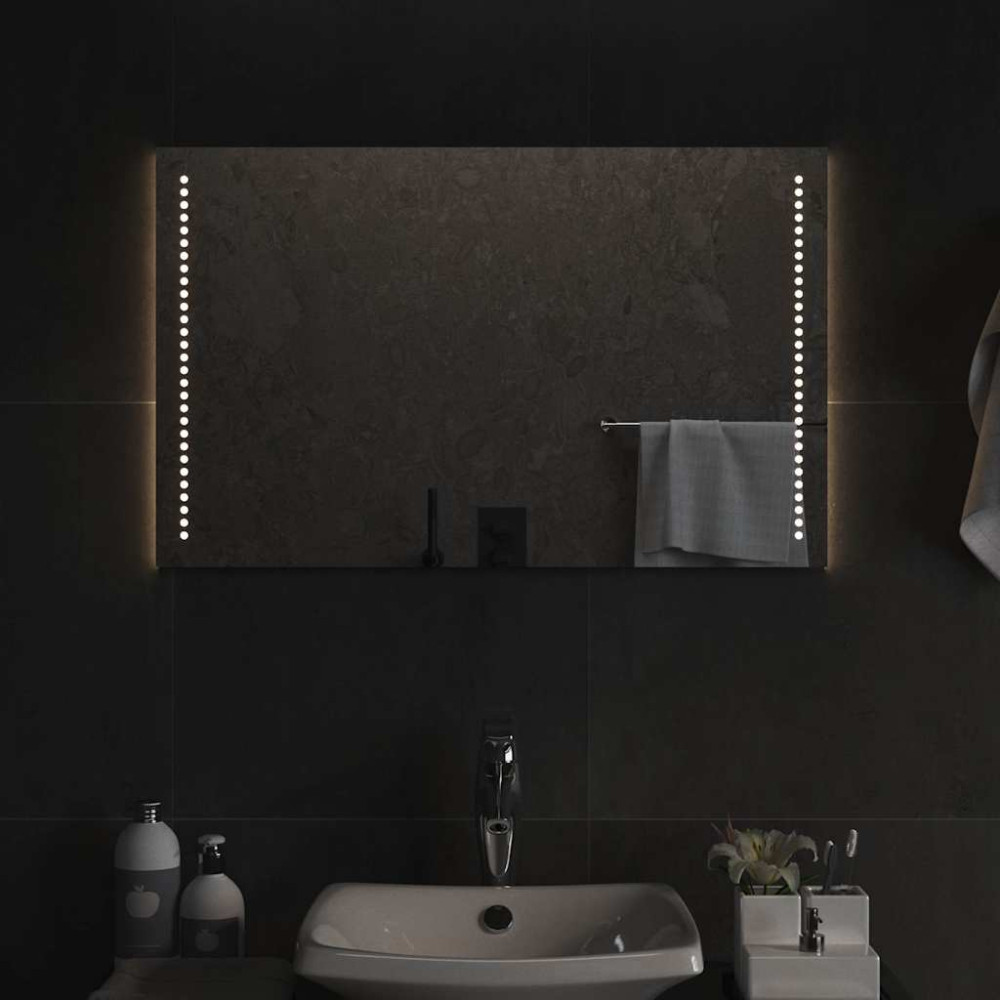Produktbild för Badrumsspegel LED 80x50 cm
