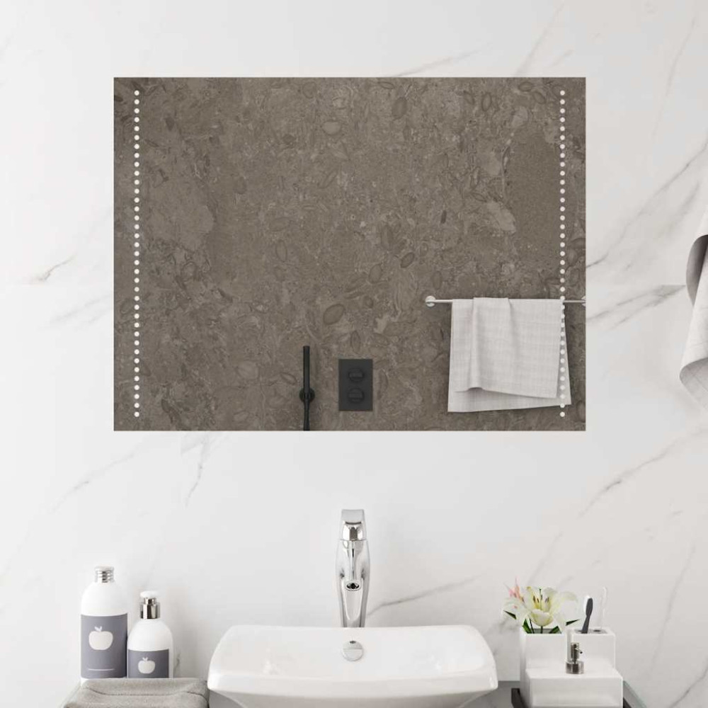 Produktbild för Badrumsspegel LED 80x60 cm