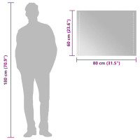 Produktbild för Badrumsspegel LED 80x60 cm