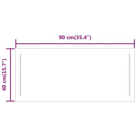 Produktbild för Badrumsspegel LED 90x40 cm