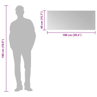 Produktbild för Badrumsspegel LED 100x40 cm