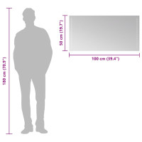 Produktbild för Badrumsspegel LED 100x50 cm