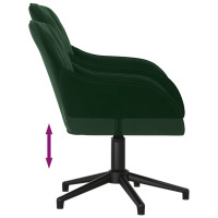 Miniatyr av produktbild för Snurrbar kontorsstol mörkgrön sammet