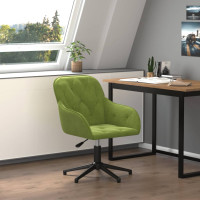 Miniatyr av produktbild för Snurrbar kontorsstol ljusgrön sammet