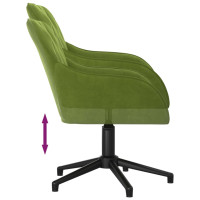 Miniatyr av produktbild för Snurrbar kontorsstol ljusgrön sammet