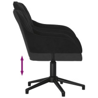 Miniatyr av produktbild för Snurrbar kontorsstol svart sammet