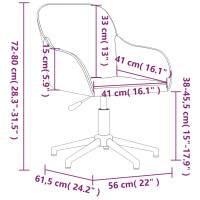 Miniatyr av produktbild för Snurrbar kontorsstol svart sammet