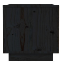 Miniatyr av produktbild för Sängbord svart 40x34x35cm massiv furu