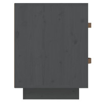 Miniatyr av produktbild för Sängbord 2 st grå 40x34x45 cm massiv furu