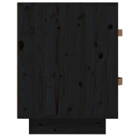 Miniatyr av produktbild för Sängbord 2 st svart 40x34x45 cm massiv furu