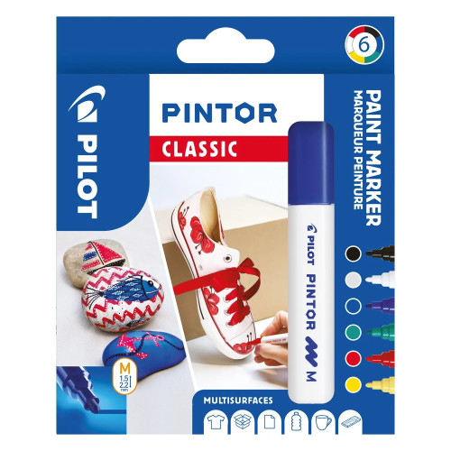 PILOT Pilot Pintor märkpenna assorterad medium Classic Mix (6 st./...