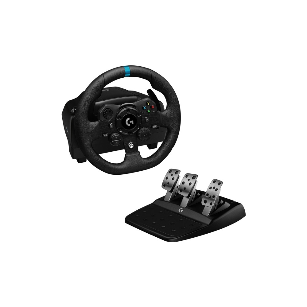 Produktbild för Logitech G923 - ratt- och pedaluppsättning - kabelansluten