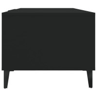 Produktbild för Soffbord svart 102x50x40 cm konstruerat trä