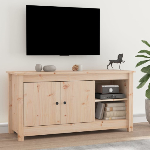 vidaXL Tv-bänk 103x36,5x52 cm massiv furu