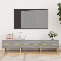 Miniatyr av produktbild för Tv-bänk grå sonoma 150x34,5x30 cm konstruerat trä