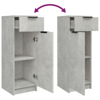 Miniatyr av produktbild för Badrumsskåp set 4 delar betonggrå konstruerat trä