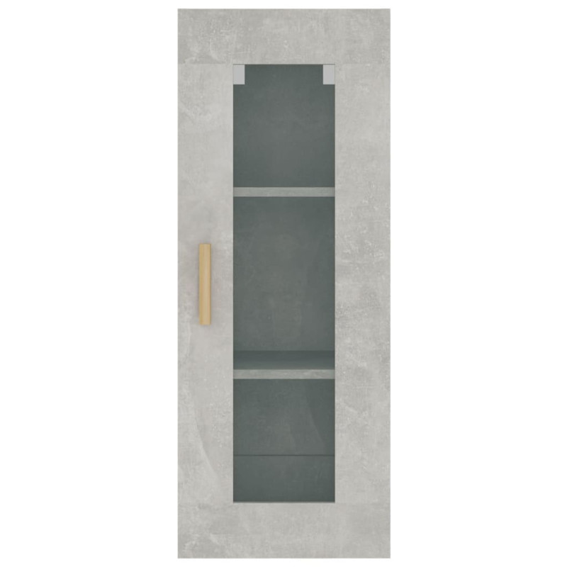 Produktbild för Väggskåp betonggrå 34,5x34x90 cm