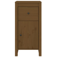 Produktbild för Skänkar 2 st honungsbrun 40x35x80 cm massiv furu