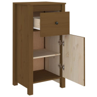 Produktbild för Skänkar 2 st honungsbrun 40x35x80 cm massiv furu