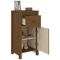 Produktbild för Skänkar 2 st honungsbrun 40x35x80 cm massiv furu
