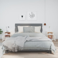 Produktbild för Sängbord 2 st vit 40x34x55 cm massiv furu