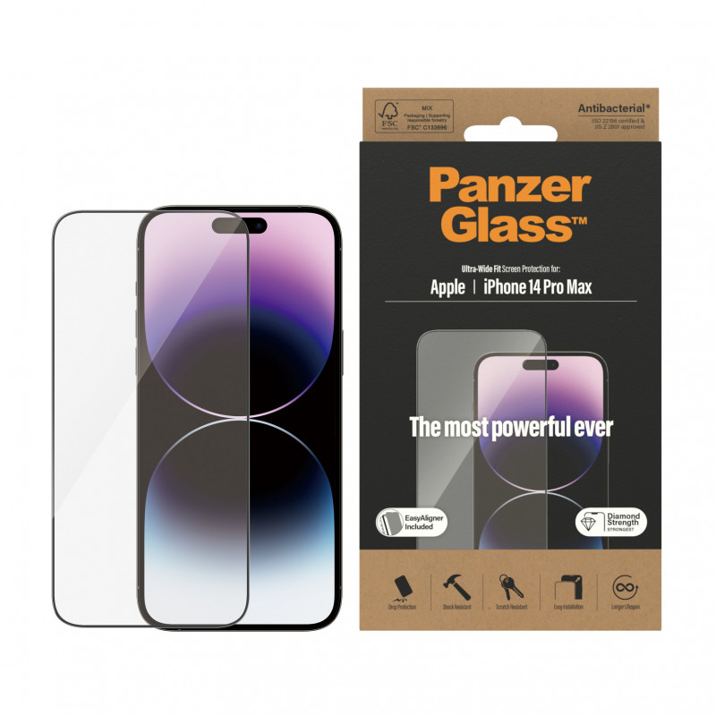 Produktbild för PanzerGlass Ultra-Wide Fit Apple iPhone Genomskinligt skärmskydd 1 styck