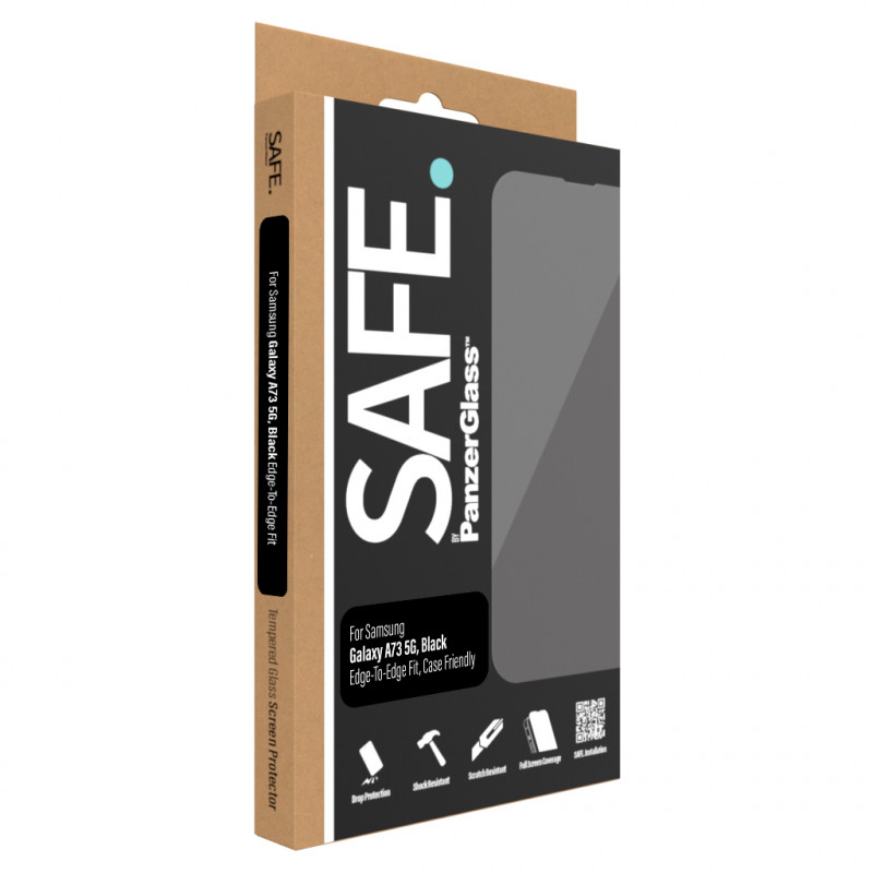 Produktbild för PanzerGlass SAFE Samsung Galaxy A73 5G Case Friendly - Black (SAFE95108) Genomskinligt skärmskydd 1 styck