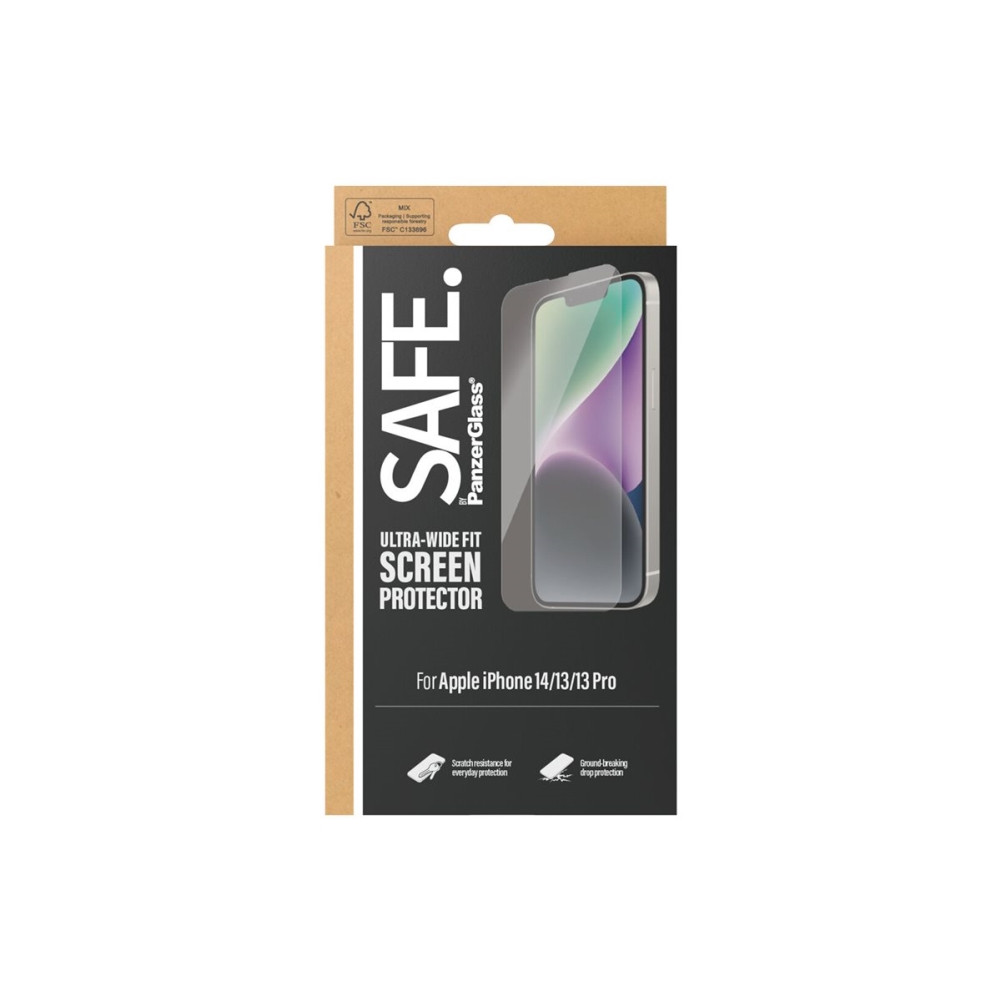 Produktbild för SAFE. by PanzerGlass - skärmskydd för mobiltelefon - ultrabred passning