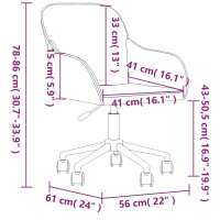 Miniatyr av produktbild för Snurrbar kontorsstol blå sammet