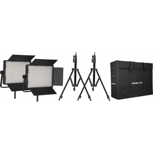 NANLITE Kit Nanlite 2 light kit 1200CSA w/Carry case & Light stand