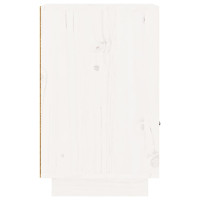 Miniatyr av produktbild för Sängbord vit 40x34x55 cm massiv furu
